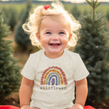 Barefoot Baby - "Wildflower" Baby girl Nature Clothing Rainbow Newborn: 12-18 months / Short sleeves