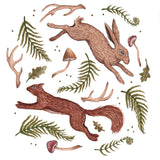 Fox & Fables - Art Print - Forest Floor