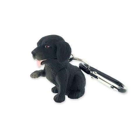 Big Discoveries / Sun Co. - WildLight Animal Carabiner Flashlight - Black Labrador Dog