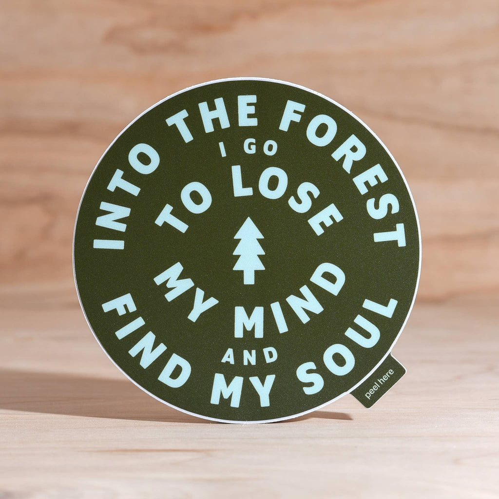 Endless August Supply Co. - Into The Forest Large Vinyl Sticker - moss ...