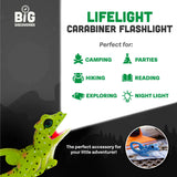 Sun Company / Big Discoveries - LifeLight Animal Carabiner Flashlight - Green Lizard
