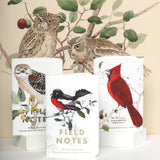 Field Notes - Birds and Trees of North America: Pack A: Screech Owl - Blue Jay - Brewer Sparrow - Cabin Fever Outfitters