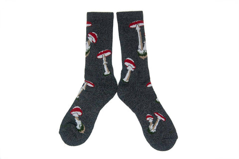 The Ampal Creative - FUNGI Socks - Charcoal