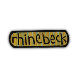 Hudson Illustration Co - About Town Co - Destination: Rhinebeck New York - Gold and Teal: Sticker