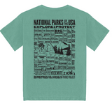 National Parks Checklist Pocket Tee