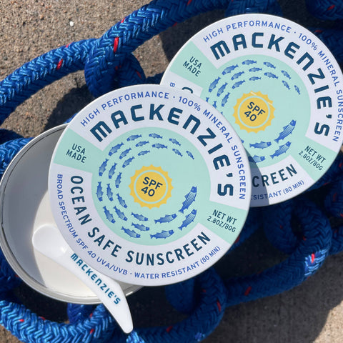 MacKenzie's Fisherman - SPF 40 Ocean Safe Sunscreen Tin (12 qty)