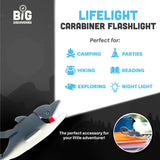 Big Discoveries / Sun Co. - LifeLight Animal Carabiner Flashlight - Dolphin