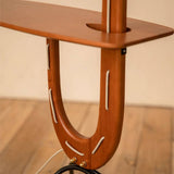 VIVZONE - Giraffe Soild Wood Tray Table Floor Lamp