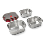 Black+Blum - Lunch Box - Microwave-Safe Leak Proof Stainless Steel Set: Mixed Set (S/M/L)