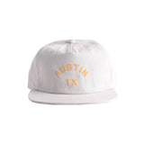 Endless August Supply Co. - Customizable Arch City Cotton Hat | Name Drop Hat: Bone/burgundy