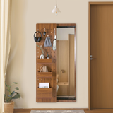 VIVZONE - 16.7'' Wide Solid Wood Jewelry Armoire