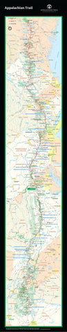 Mountaineers Books - Appalachian Trail Strip-Map Poster