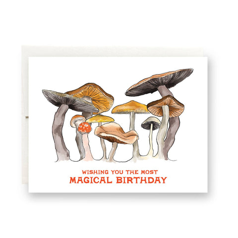 Antiquaria - Mushroom Birthday Greeting Card