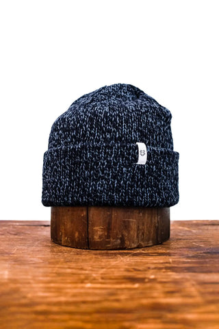 Upstate Stock - Denim Melange Ragg Wool Beanie: One Size