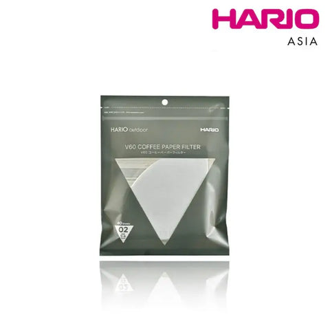 HARIO USA - Outdoor V60 Paper Filter, 02 White 40ct
