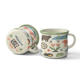 Trek Light - Enamel Coffee & Camp Mug Mountain Stream | 16oz | Trout
