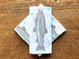 Noteworthy Paper & Press - Trout & Flies Tea Towel