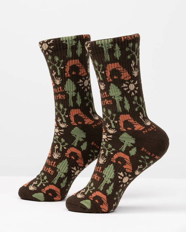 The Landmark Project - National Park Roundup Sock: Brown / S/M