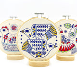 Hook, Line & Tinker Embroidery Kits - Turtle Doves Complete Embroidery Kit