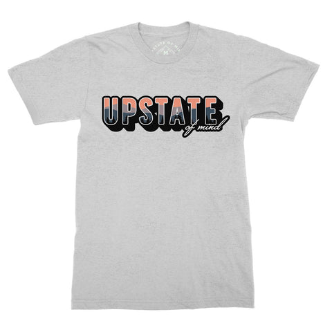 Compas Life - Upstate of Mind - Sunset T-Shirt - Ash Heather: Medium