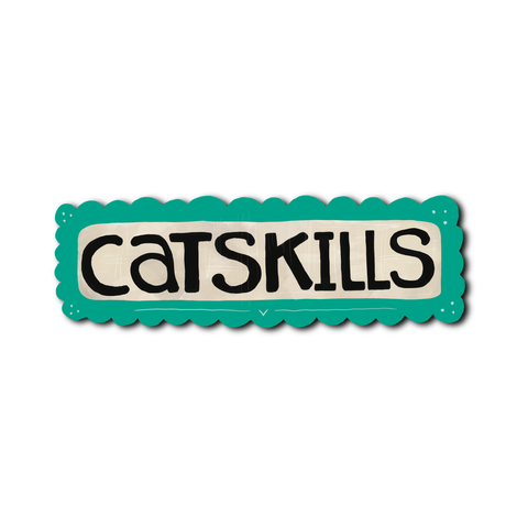 Hudson Illustration Co - About Town Co - Destination: Catskills New York - Sticker or Magnet: Magnet - Cabin Fever Outfitters