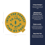 Endless August Supply Co. - Into The Forest Sticker | Vinyl Sticker | Yellow: Sticker Only