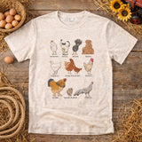 Barefoot Baby - ADULT Chicken Breed Country Farm Tee: Unisex L
