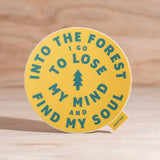 Endless August Supply Co. - Into The Forest Sticker | Vinyl Sticker | Yellow: Sticker Only