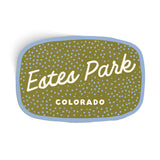 Endless August Supply Co. - Customizable Dotty Handwritten Script Text Sticker: 19 - purple/off white/royal blue / Standard 3" Size