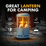 UCO Gear - Candlelier Candle Lantern: Burgundy / Painted Aluminum