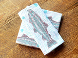Noteworthy Paper & Press - Trout & Flies Tea Towel