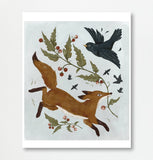 Fox & Fables - Art Print - Fox & Crow: 8x10