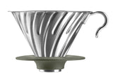 HARIO USA - Outdoor V60 Metal Dripper, 02 Silver