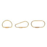 Kikkerland Design Inc - Brass Keyrings - Cabin Fever Outfitters