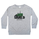 Barefoot Baby - "Drive" Green Tractor Farm Kid Western Country Boy Clothing: Youth M (8-10)