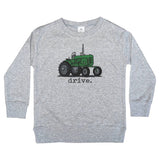 Barefoot Baby - "Drive" Green Tractor Youth S (6-8)