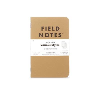 Field Notes - Lined Original Kraft 3-Packs