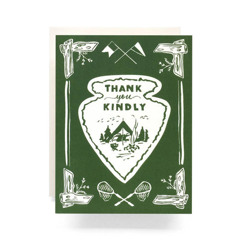 Antiquaria - Arrowhead Thank You Greeting Card (Box Set of 8) - Cabin Fever Outfitters
