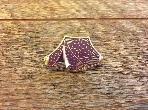 Noteworthy Paper & Press - Tent Enamel Pin