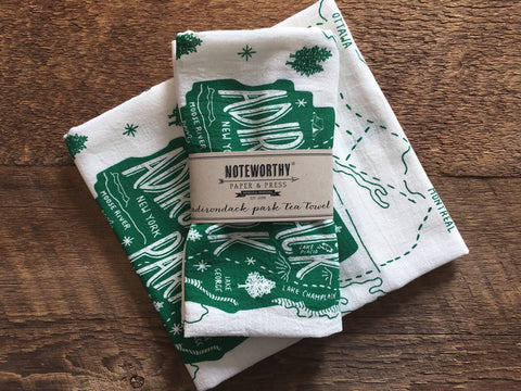 Noteworthy Paper & Press - Adirondack Park Tea Towel