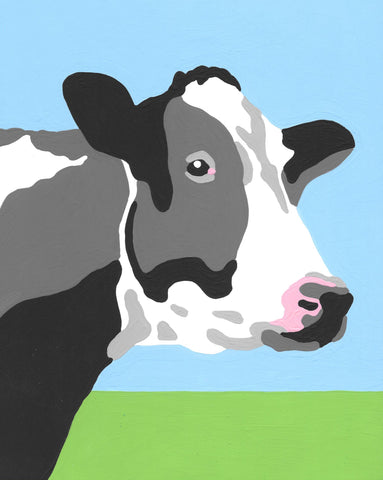 Wehgo - Holstein Cow - 6 Color Paint by Number Kit