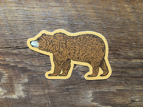 Noteworthy Paper & Press - Grizzly Bear Sticker