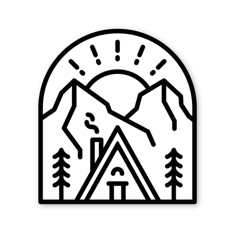 Fell - Snowy Cabin Sticker