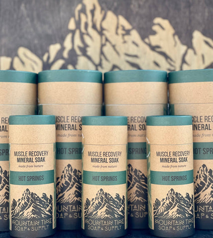 MOUNTAIN TIME SOAP - Muscle Recovery Mineral Soak - Large 23 oz.
