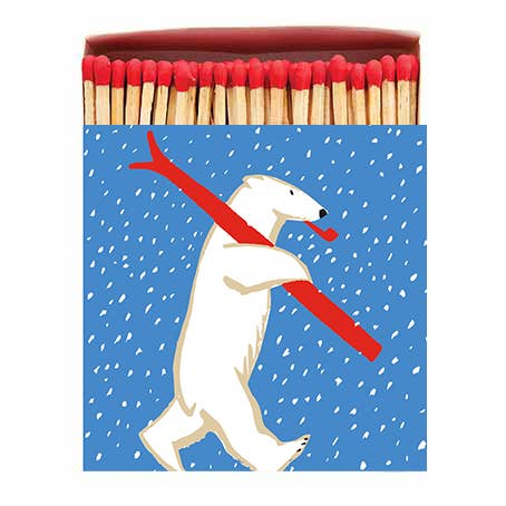 Archivist Gallery - Christmas Skiing Polar Bear Matchbox🎄