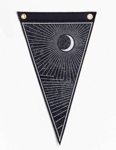 The Rise And Fall - Waxing Moon Flag