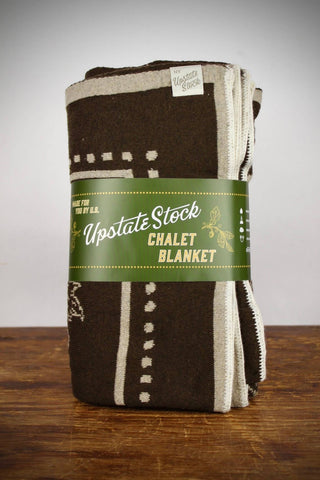 Upstate Stock - The "Chalet" Blanket Made From 100% Upcycled Wool