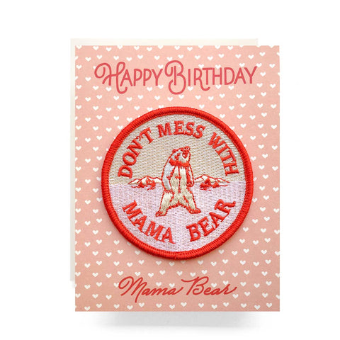 Patch Card: Mama Bear Birthday Greeting Card