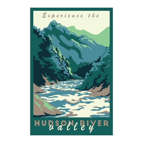 Lionheart Graphics - Experience the Hudson River Valley Travel Poster - Cabin Fever Outfitters