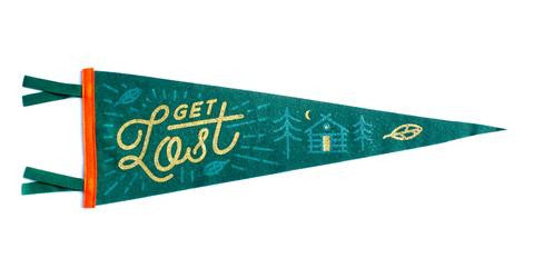 Get Lost Pennant - Cabin Fever Outfitters